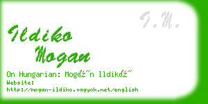 ildiko mogan business card